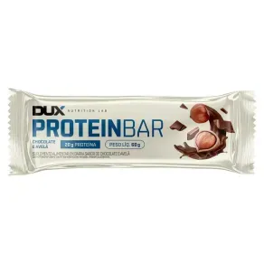 Barra de Proteina DUX Protein Bar 20g Proteina Sabor Chocolate e Avela 60g